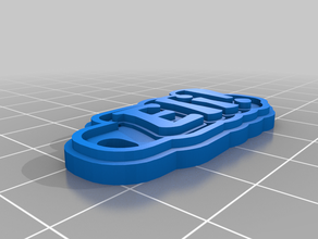 eli Anahtarlık özelleştirilmiş 3d print model - Mito3D