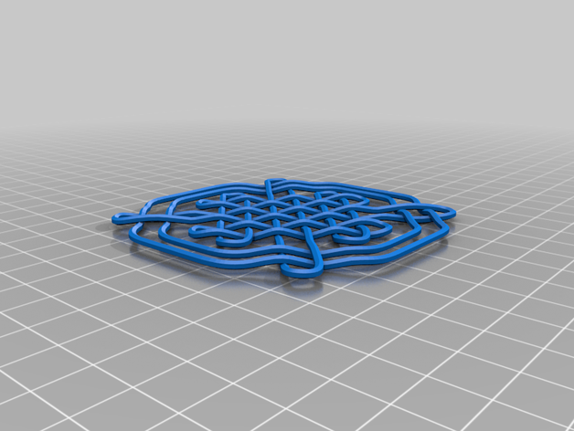 noeud celtique cadre 3D print model - Mito3D