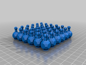 snap together garland mini rafts 3d print model - Mito3D