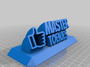 john gift name plate text customized 3d print model - Mito3D