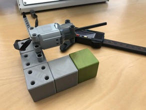 magnetic block pin sockets adapter building blocks lego technic 3d print model - Mito3D