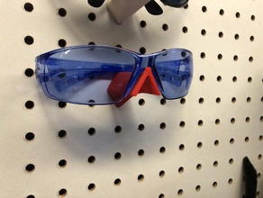 suporte de óculos pegboard monte 3d print model - Mito3D