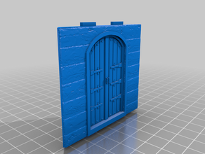 porta em madeira prédio construtor 3d print model - Mito3D