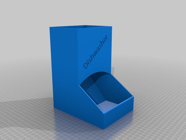 dishwasher dispencer display 3D print model - Mito3D