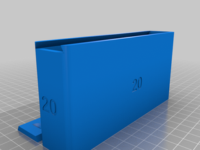 20mm caixa prego personalizado 3d print model - Mito3D