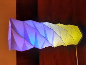 hexagon lamp arduino decoration diy electronics gesture control lampshade led strip light lighting mood openlicht 3d print model - Mito3D
