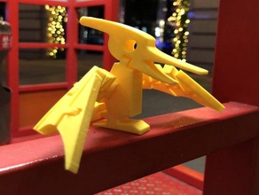 flexi pterosaur 3d print model - Mito3D