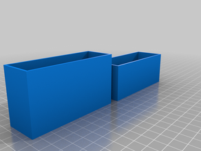 meine angepasste geteilt parametrischen box Deckel Metall Stempel etc kundengebundene 3d print model - Mito3D
