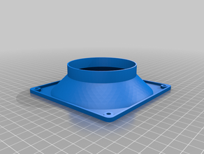 fan duct adapter 120mm 80mm cvm airflow computer 3d print model - Mito3D