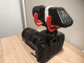 rhode any microphone cradle camera mount 3d print model - Mito3D