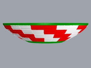 segmented multi color bowl bowls 3d print model - Mito3D