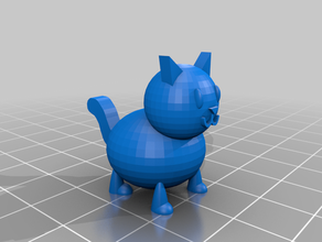 kitty cat 3d print model - Mito3D
