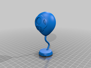 mushroom ballon mario bros 3d print model - Mito3D
