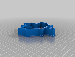 la hoja de arce del cortador galleta 3d print model - Mito3D