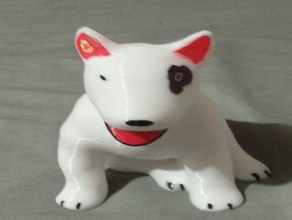 bullterrier statuette animals bulterier dog english bull terrier 3d print model - Mito3D