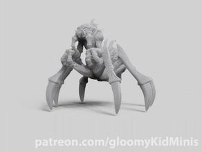 crypt fiend cripta dnd fantasia monster nerubian da tavolo non-morti warcraft mondo di 3d print model - Mito3D