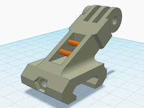 picatinny abgewinkelt gopro mount Aussparung basic unterstützt 3d print model - Mito3D