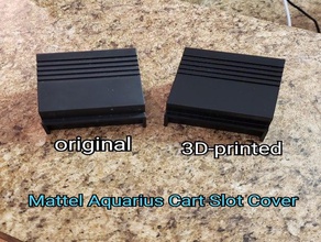 mattel aquarius kartuş Yuvası Kapağı bilgisayar retrocomputer retrocomputing 3d print model - Mito3D