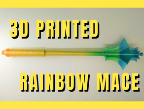 mace la batuta porra chicote medyk 3d medyk3d arco iris de maza stick 3d print model - Mito3D