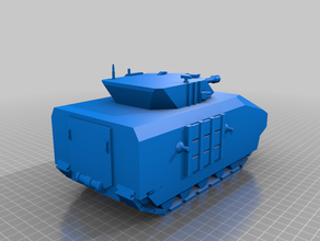 bradly vehículo blindado tanque de transporte 3d print model - Mito3D