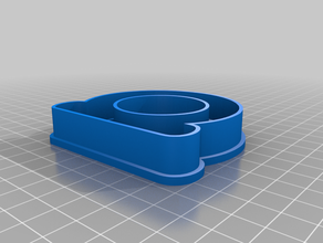 lettera minuscola cookie cutter 3d print model - Mito3D