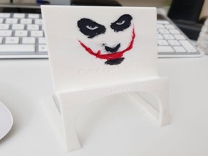 light phone stand - joker cable charger 3d print model - Mito3D