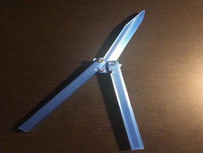 butterfly knife 3d print model - Mito3D