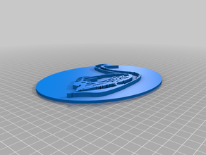 lacygne swan logotipo 3d print model - Mito3D