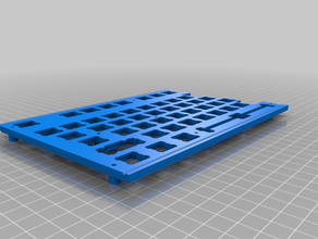 full custom 104 keyboard 3 part plate smaller printers 3d print model - Mito3D