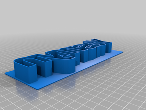 yasmyn cookie cutter customized 3d print model - Mito3D