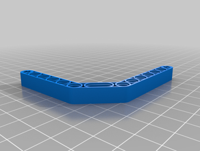 my customized legotechnic double angular beam 2 3d print model - Mito3D