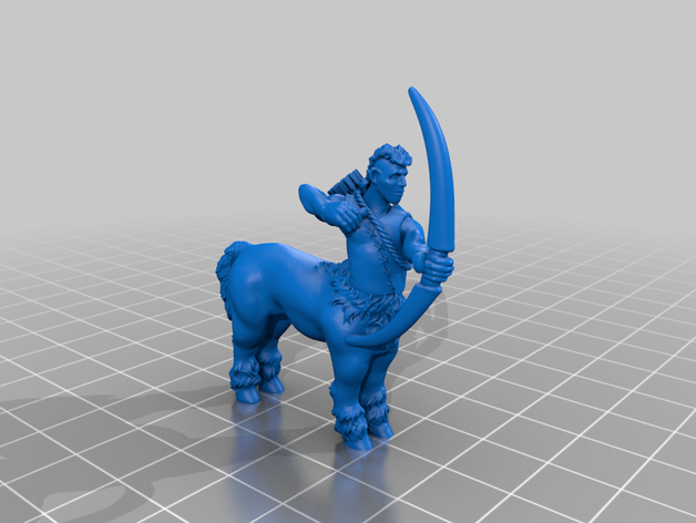 centaur archer dungeons dragons male mini miniature pathfinder 3D print model - Mito3D