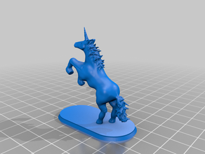 unicornio dungeons dragons pathfinder 3d print model - Mito3D