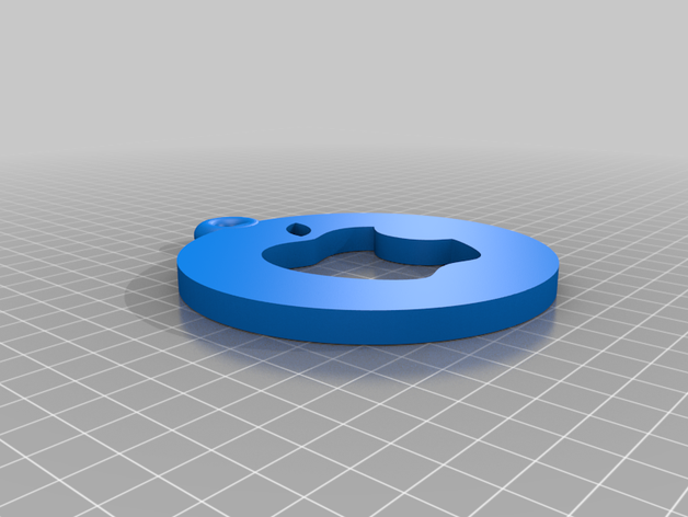 apple keytag 3D print model - Mito3D