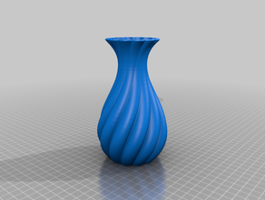 burgulu vazo 3d print model - Mito3D