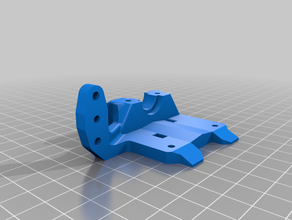 CAD mgn küp bltouch mount twin blower 3d print model - Mito3D