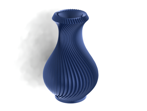 vase flower spiral 3D print model - Mito3D