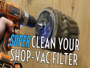 super clean your shop vac filter dust shopvac vacuum cleaner 3d print model - Mito3D