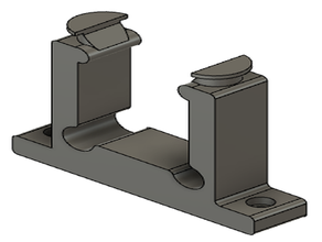simple bowden extruder holder clam estruder clamp 3d print model - Mito3D