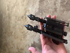 harris Zweibein Spike-Füßen Gewehr 3d print model - Mito3D