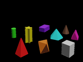 9 diferentes poliedros 3d print model - Mito3D