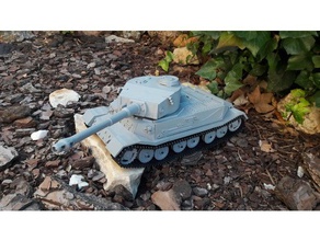 rc porsche tiger tank 1 16 scale model tanks wwii 3d print model - Mito3D