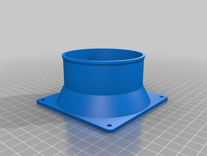 duct-adapter 80mm kundengebundene 3d print model - Mito3D