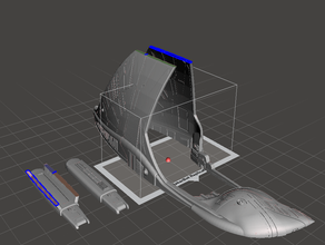 warbird não suporta romulana star trek tng 3d print model - Mito3D