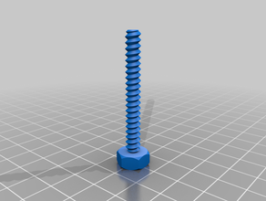 my customized nut job bolt washer threaded rod factory 3d print model - Mito3D