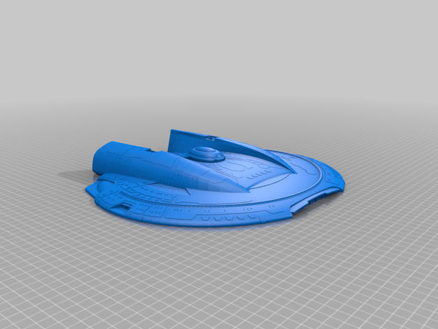 akira classe di alcun supporto ds9 nessun star trek 3D print model - Mito3D