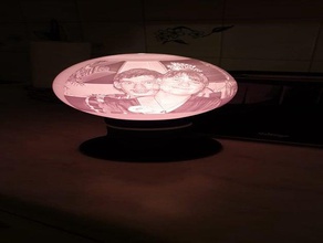 lampe lâmpada lithophane 3d print model - Mito3D