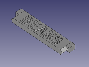 isim etiketi tutucu 3d print model - Mito3D