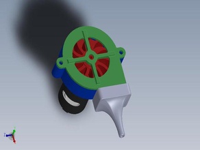 another radial fan air pump 3d print model - Mito3D