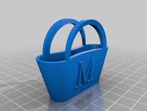 my customized barbie hand bag m 3d print model - Mito3D